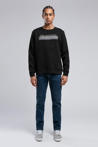 Noah men's o collar sweatshirt black
