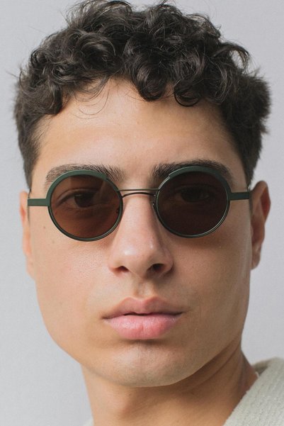 Bjorn Green Brown Sunglasses for Men