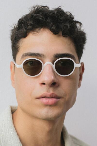Egmond White Green Sunglasses for Men