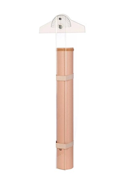 Туба за проекти Bazooka, кожна, пудра розова, 10.5*76cm, едностепена, со можност за закачување на Т-линијар