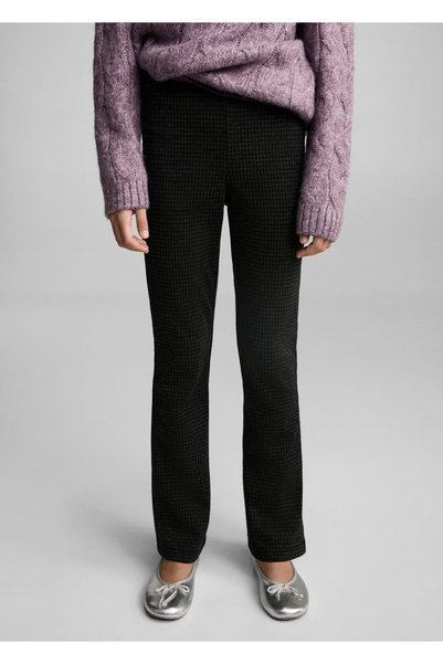 Leggings with Houndstooth Print
