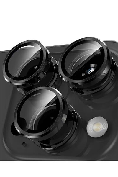 Заштитник за камера компатибилен со iPhone 15 Pro-15 Pro Max, алуминиумска легура (ЦРН)