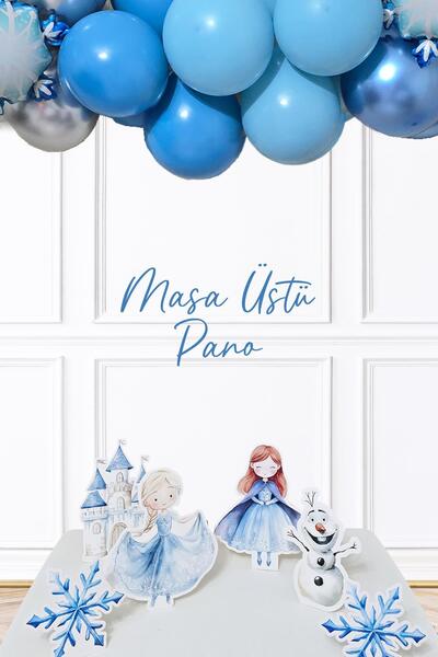 Frozen Elsa тематски сет со постоље Frozen концепт роденденски столни табли