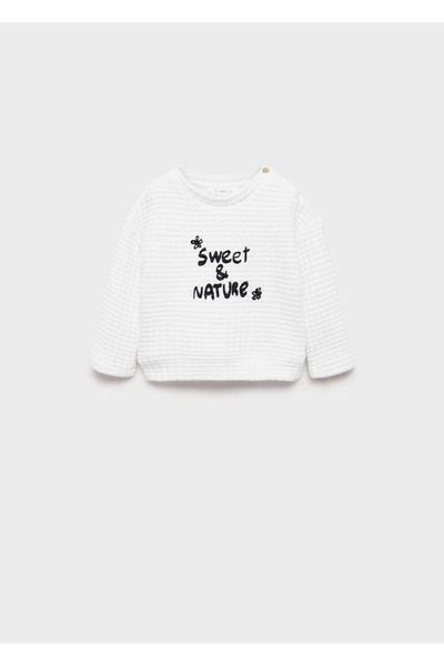 Textured Message Sweatshirt