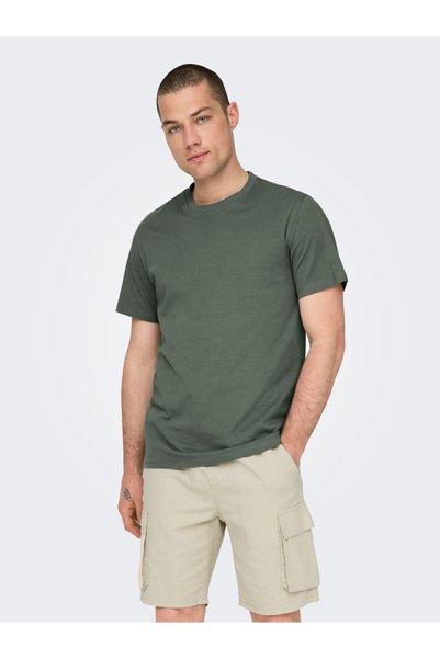 Onsmax Life Ss Stitch Tee Noos 22025208   Castor Gray