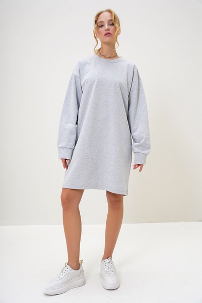 Women's Grimelange Crew Neck Sweatshirt Dress Alc-X13137