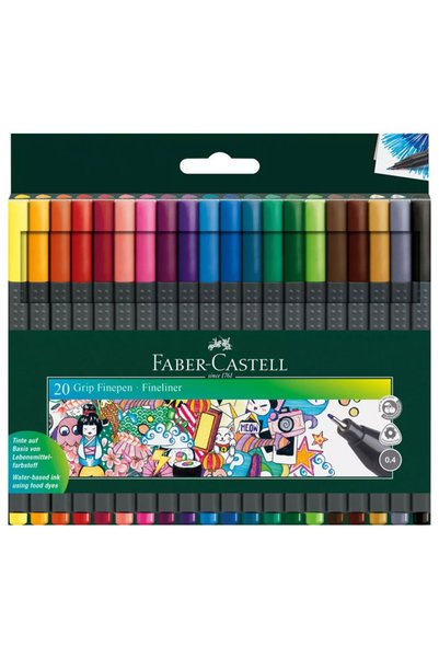 Faber-Castell Grip Finepen 0.4 mm 20Pcs 151620