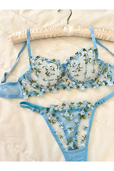 Blue Robin комплет со брустхалтер со жица