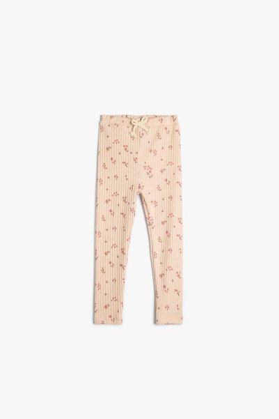 Beige Patterned Baby Girl Tights 4Wmg40166Ak