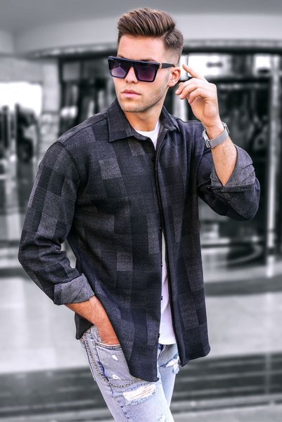 Anthracite Plaid Lumberjack Men's Shirt 4667