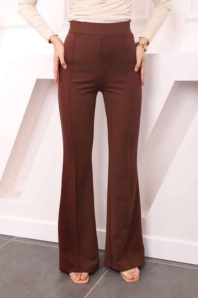 Brown High Waist Grassland Spanish Trousers