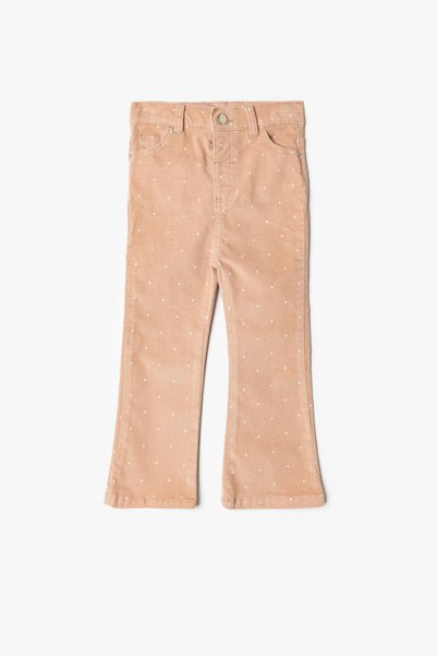 Pink Patterned Baby Girl Jeans 5Wmg40006Aw