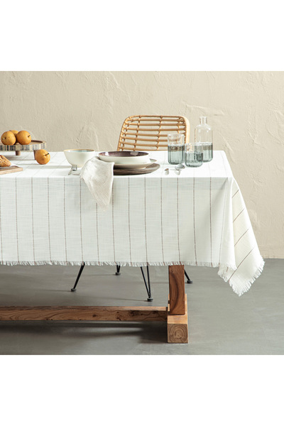 Sentıero Table Cloth 160X240 cm Ecru
