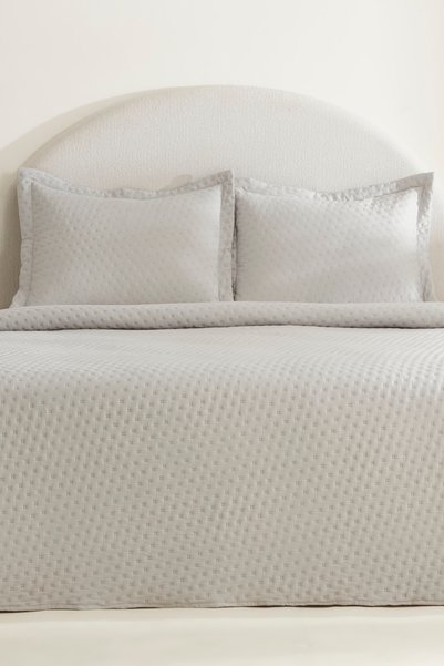 Breeze soft double bedspread gray