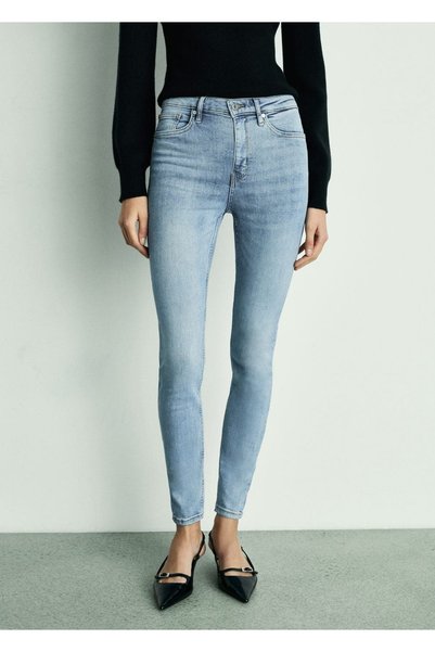 High waist skinny jeans