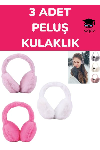 Cr-3550 Model 3 Pcs Plush Earphones
