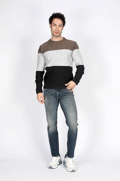 Sage Men's O Neck Knitwear Sweater