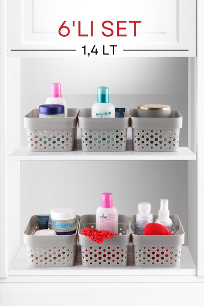 6 Pieces 1.4Ltmulti-Purpose Organizer Penta Cornered Basket