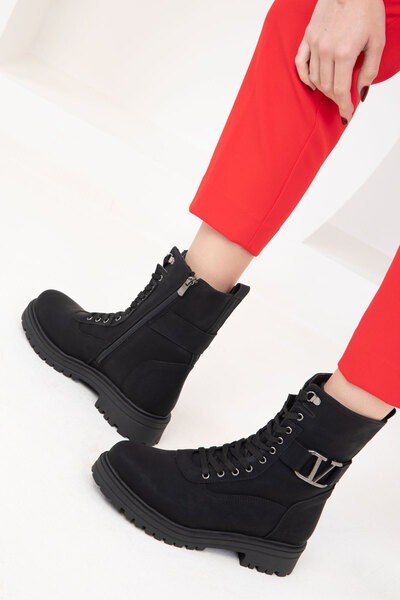 Black Matte Women's Boots & Booties 20051