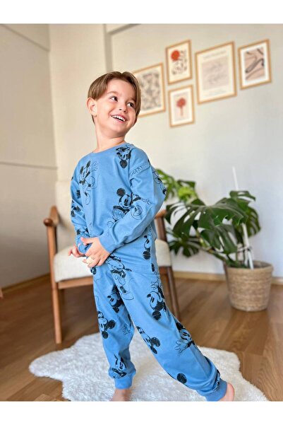 Haydii kids машка детска пижама со дезен на Мики