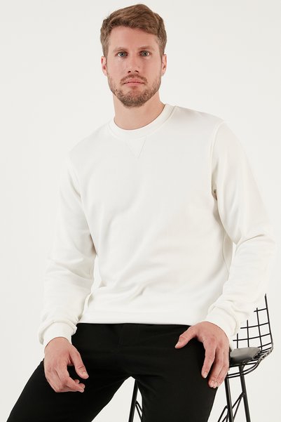Cotton Relaxed Fit Crew Neck Sweat Men's Sweat 5905453