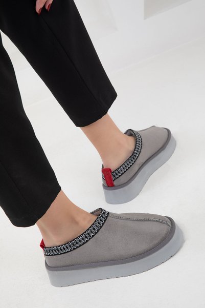 Gray Suede Women's Boots & Booties 19762