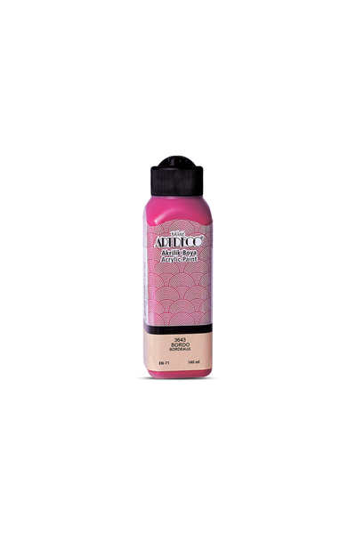 Акрилна боја 140ml бордо 3643