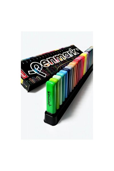Phosphor Pen Silvery-Neon-Pastel 24 Colors Super Box Set