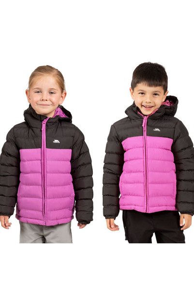 Oskar - Kids Padded Unisex Children's Pink Outdoor Jacket Unisex Children's Outdoor Jacket