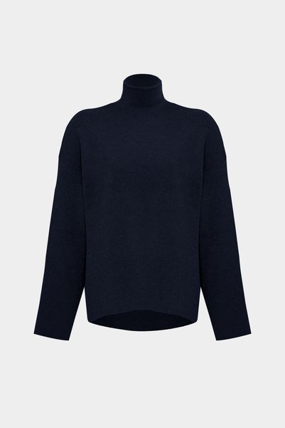 Premium Oversize Stand Collar Cotton Women's Knitwear Sweater