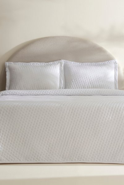 Breeze Soft Double Bedspread Offwhite