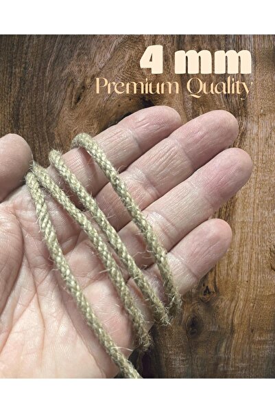 4 Mm 20 метри јута јаже коноп природно јаже - јаже од коноп - плетен јаже - јаже