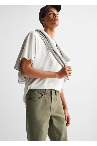 Regular Fit Cotton Trousers