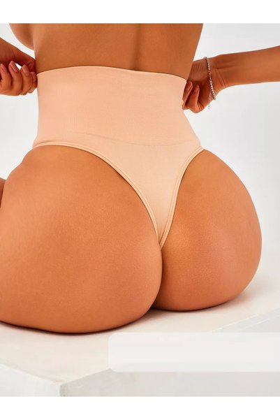 Montela model High Waist String Briefs Belly Gathering Model Skin Color
