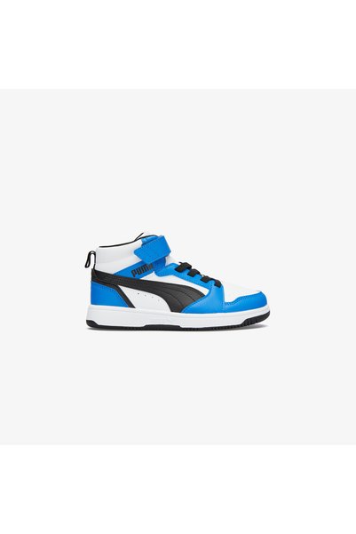 Rebound V6 Mid Kids' White Sports Shoes