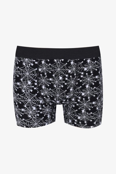 Men's Single Patterned Cotton Boxers