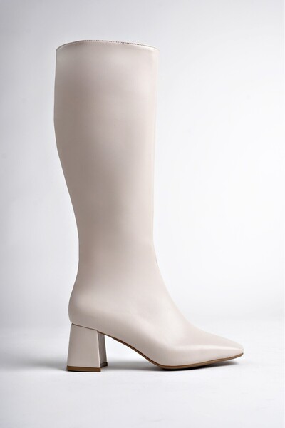 Karoline Guaranteed Flat Toe Side Zipper Heeled Women's Boots