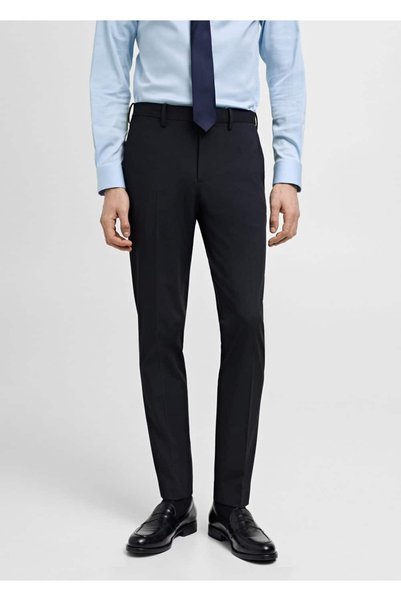 Super slim fit stretch fabric fabric pants