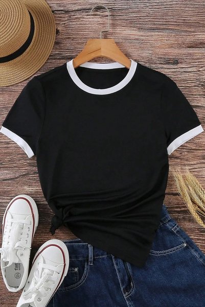 Unisex Navy Blue Combed Interlock T-Shirt