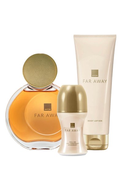 Far Away Women's Perfume Rollon and Body Lotion Package