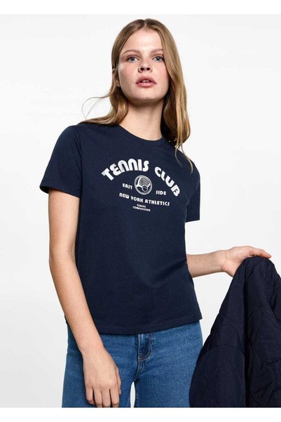 Short Sleeve T-Shirt with Letter