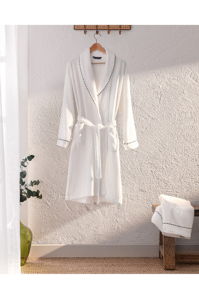 Jack Şalyaka Unisex 100% Cotton Bathrobe Set