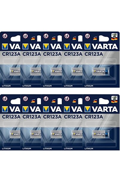 10 парчиња Cr 123a 3v литиумска батерија
