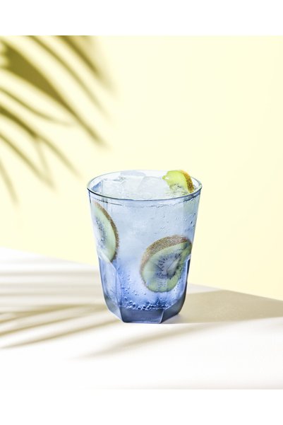 Domme 2-Piece Plastic Cup - Navy Blue - 445 ml