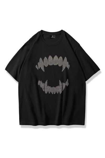 Unisex Teeth T-shirt Black