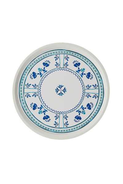 Zucci Home Santorini тркалезен послужавник - шарен - 35,5 cm