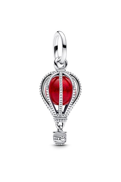 Hot Air Balloon Murano Glass Dangle Charm