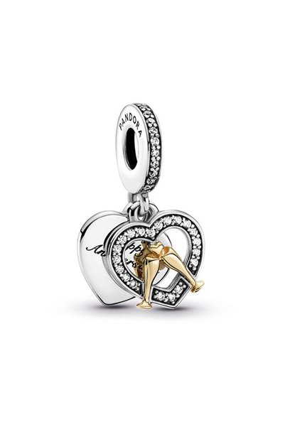 Two Color Happy Years Dangle Charm