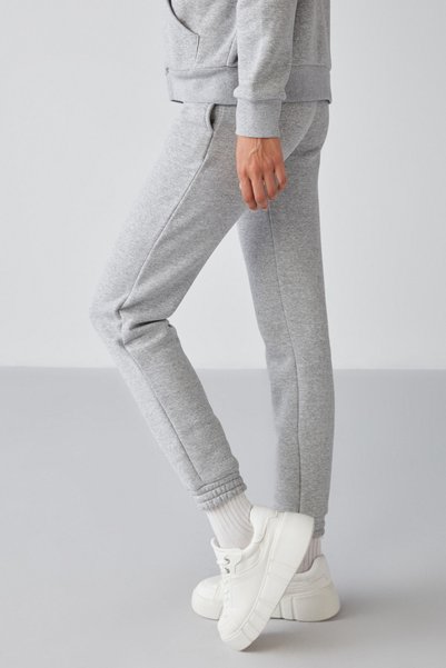 Marıtza Women's Regular Fit Grimelange Sweatpants with Elastic Waist and Legs and Fleece Inside