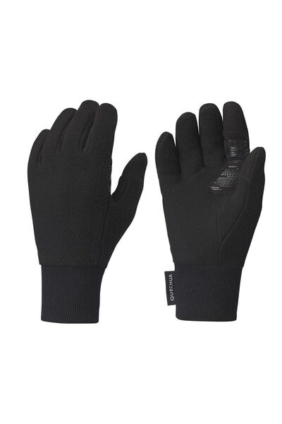 Quechua Children's Fleece Gloves - 6 / 14 Years - Black - Sh100 X-warm